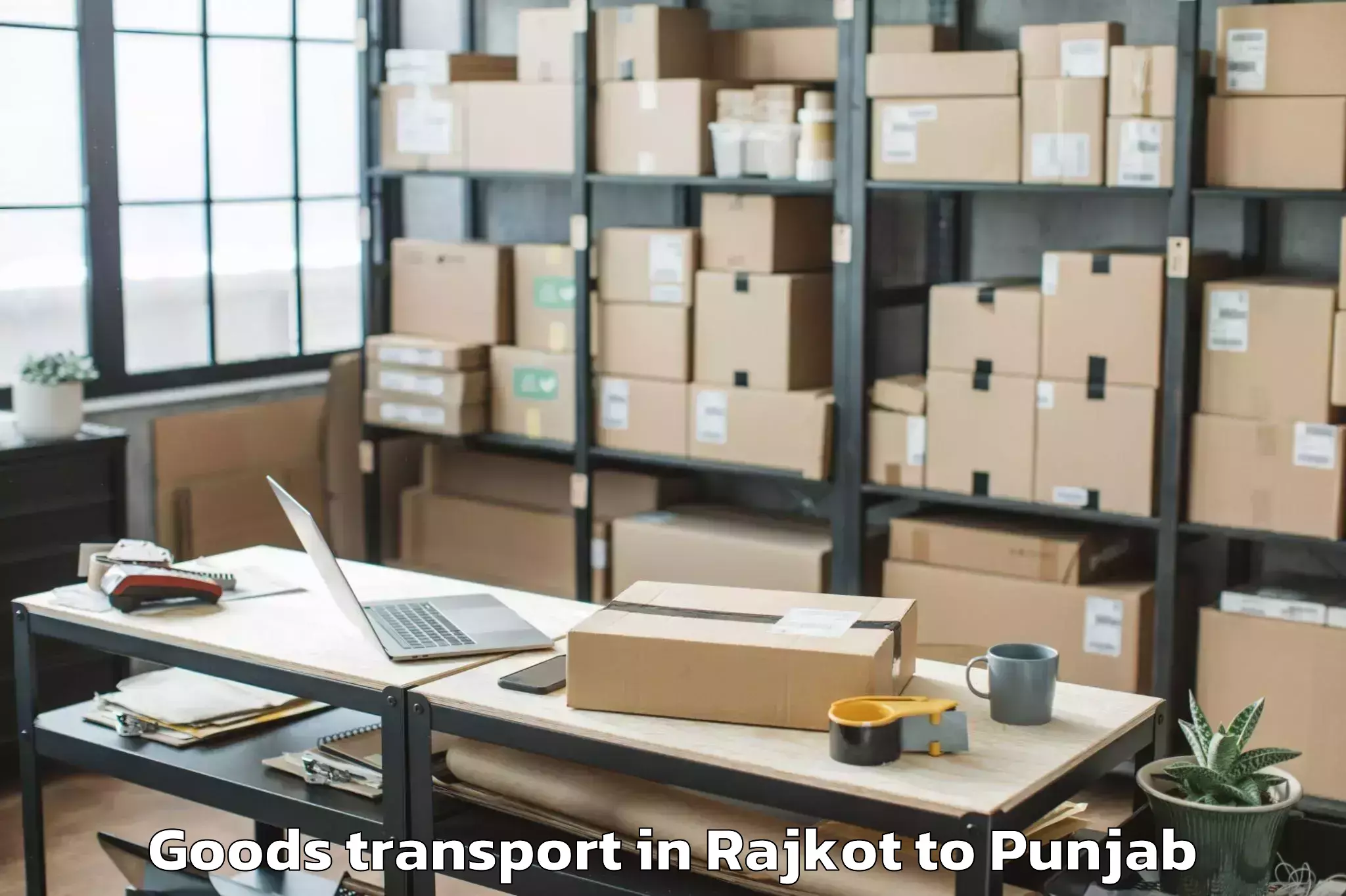 Efficient Rajkot to Punjabi University Patiala Pat Goods Transport